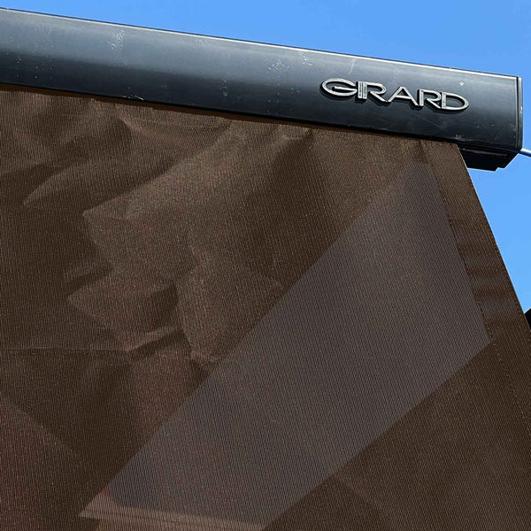 Tentproinc RV Awning Sun Shade Screen ONLY for Girard Sunshade (Brown)