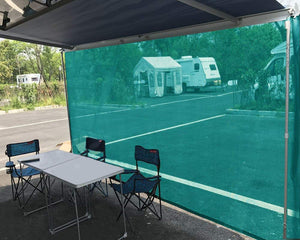Tentproinc RV Awning Sun Shade Screen Sunshade Complete Kits -Drop 6', 7' -All Length Choose - Gift Blue
