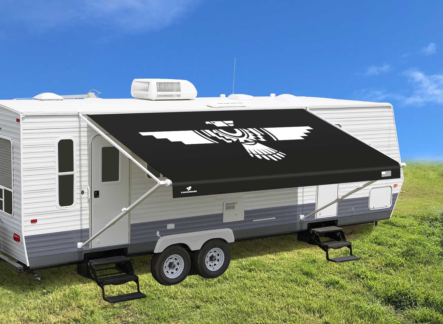 Leaveshade Replacement Awning Fabric For RV Trailers Super Heavy