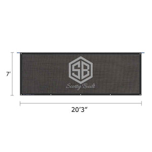 Tentproinc RV Awning Shade Screen - Customized Size Photograph