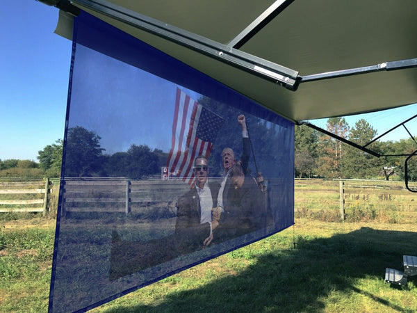 Tentproinc RV Awning Sun Shade Screen Sunshade- Donald Trump 2024 Surv