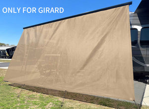 Tentproinc RV Awning Sun Shade Screen ONLY for Girard Sunshade (Beige, Gray, Navy Blue, Gift Blue)- Customized