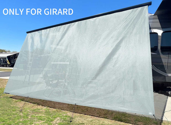 Tentproinc RV Awning Sun Shade Screen ONLY for Girard Sunshade (Beige,