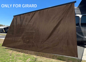 Tentproinc RV Awning Sun Shade Screen ONLY for Girard Sunshade (Brown)- Customized