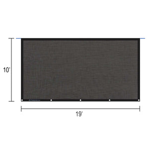 Tentproinc RV Awning Sun Shade Screen ONLY for Girard Sunshade (Black)- Customized