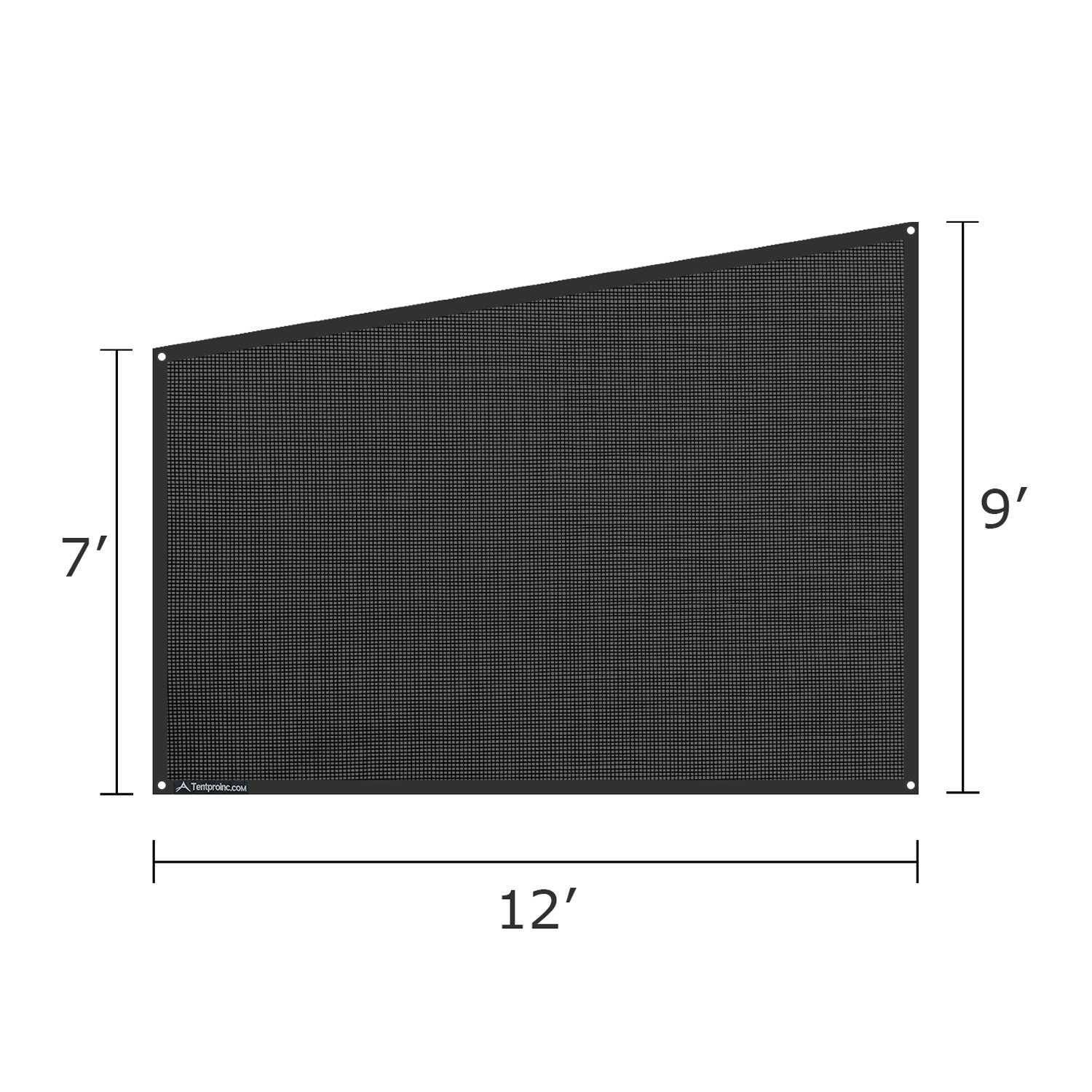 Tentproinc RV Awning Side Sun Shade - Customized Complete Kits Home Mesh Sideblocker Screen