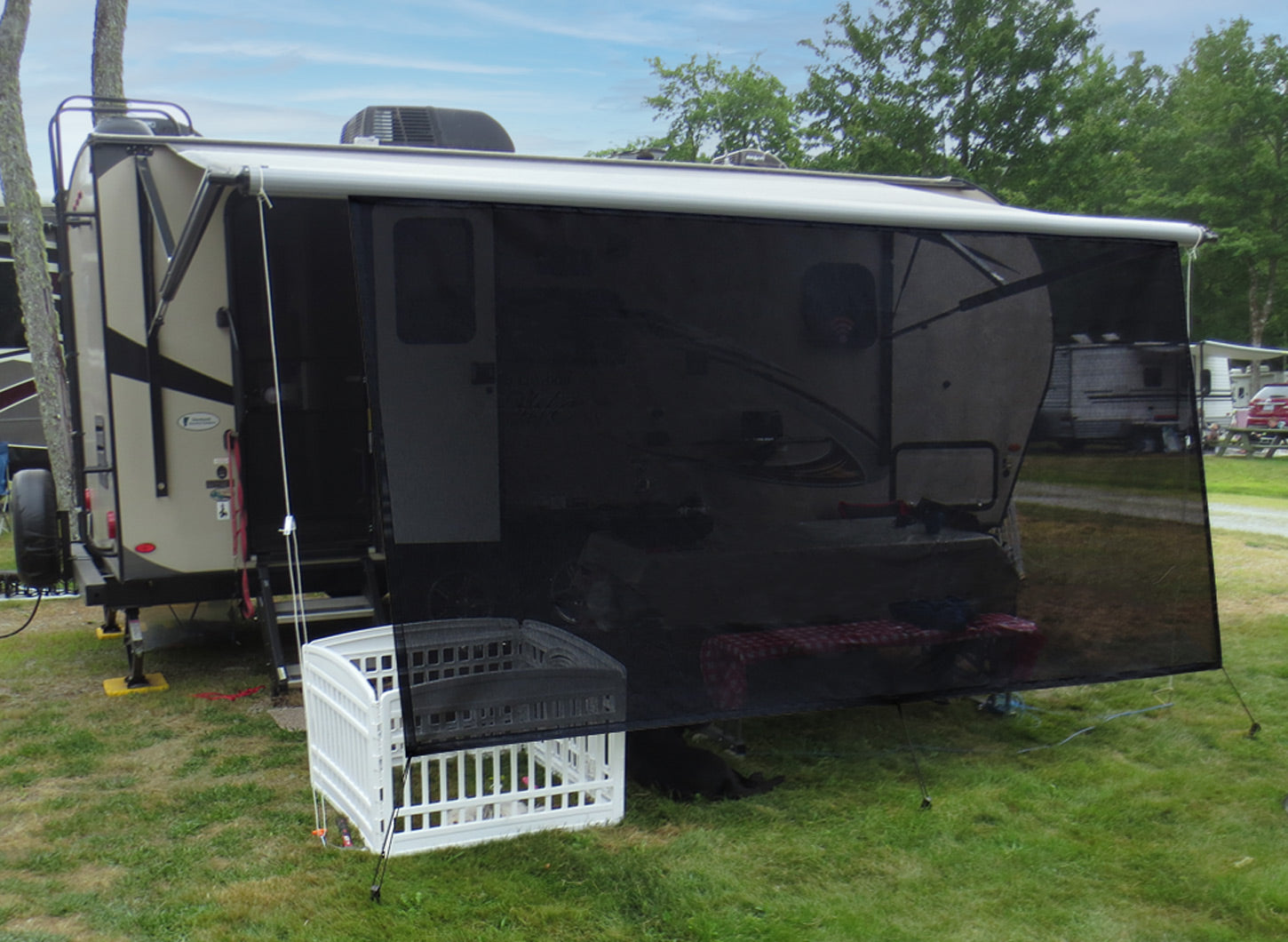 Tentproinc RV Awning Sun Shade - Screen Sunshade Complete Kits