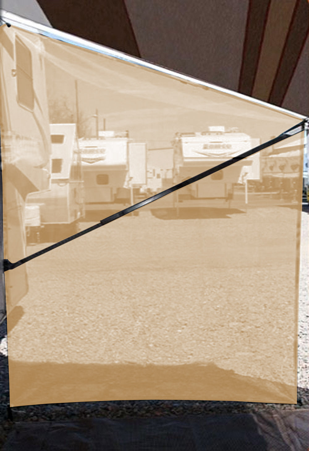 Tentproinc RV Awning Sun Shade - Screen Sunshade Complete Kits - 8'X15
