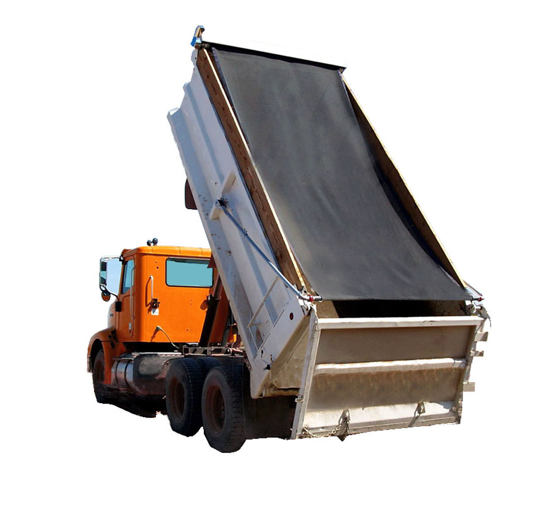tarp to cover Dump Truck Mesh Tarp Black Tentproinc Heavy Duty Cover with 6’’ Pocket Reinforced Double Needle Stitch Webbing Ripping Tearing Stop, No Rust Thicker