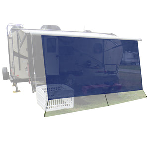Tentproinc RV Awning Sun Shade Screen Sunshade Complete Kits -Drop 7', 8' -All Length Choose - Navy Blue
