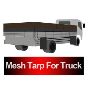 Truck Mesh Tarp Black Tentproinc Heavy Duty Cover Top Quality Reinforced Double Needle Stitch Webbing Ripping And Tearing Stop, No Rust Thicker Brass Grommets – 3 Years Limited Warranty